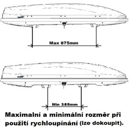 Střešní box HAKR Magic Line 370 - imitace karbonu
