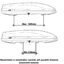 Střešní box HAKR Magic Line 370 - imitace karbonu