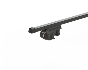 Střešní nosič AUDI A4 Avant s podélníky, černá Fe tyč